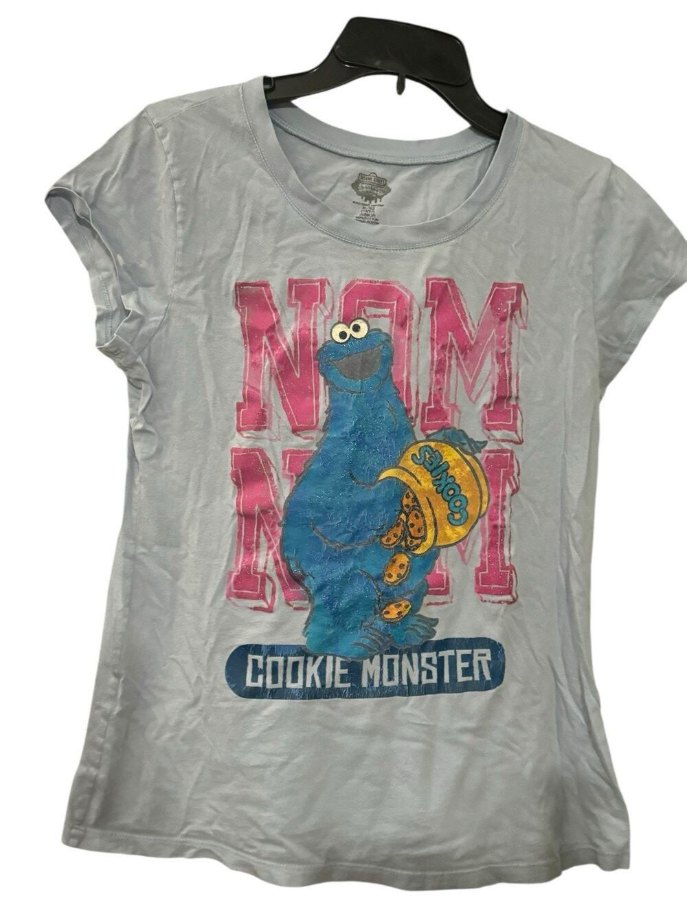 Sesame Street Artist Series Cookie Monster Juniors T Shirt XL 15/17